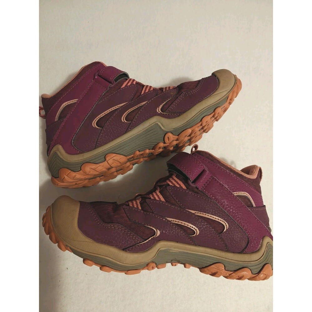 Merrell Kids Chameleon Access Mid A/C Waterproof Hiking Boots Berry Pink Size 4M